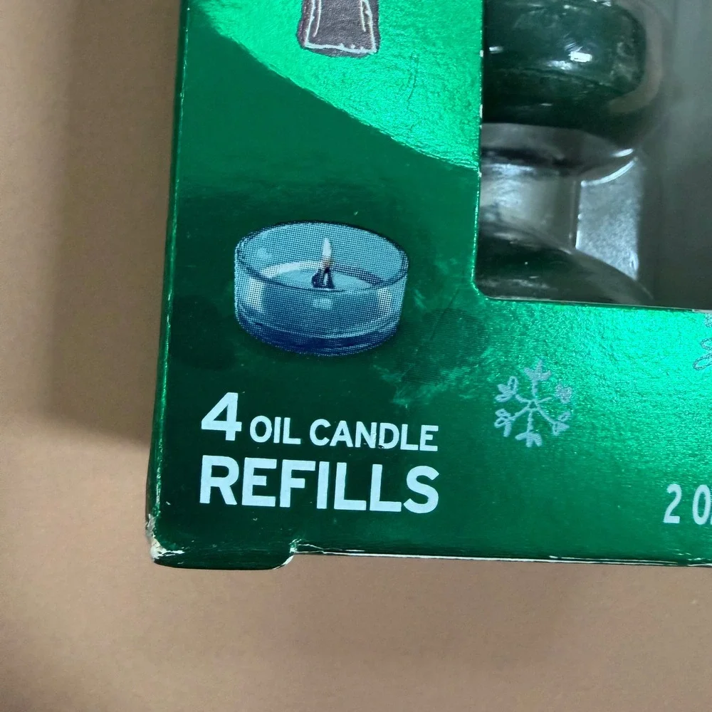 Glade Shimmering Spruce Scented Oil Candle Refills 4ct Winter Collection 2012